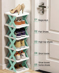 Adjustable Shoe Stand Organizer Stackable Storage Bedroom entryway Slots Shelf Footwear Rack