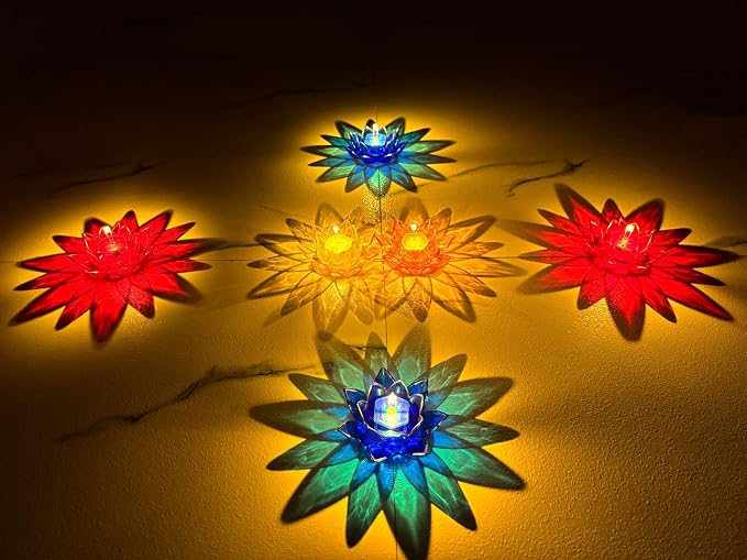 Lotus Reflection Diya(Pack of 12)